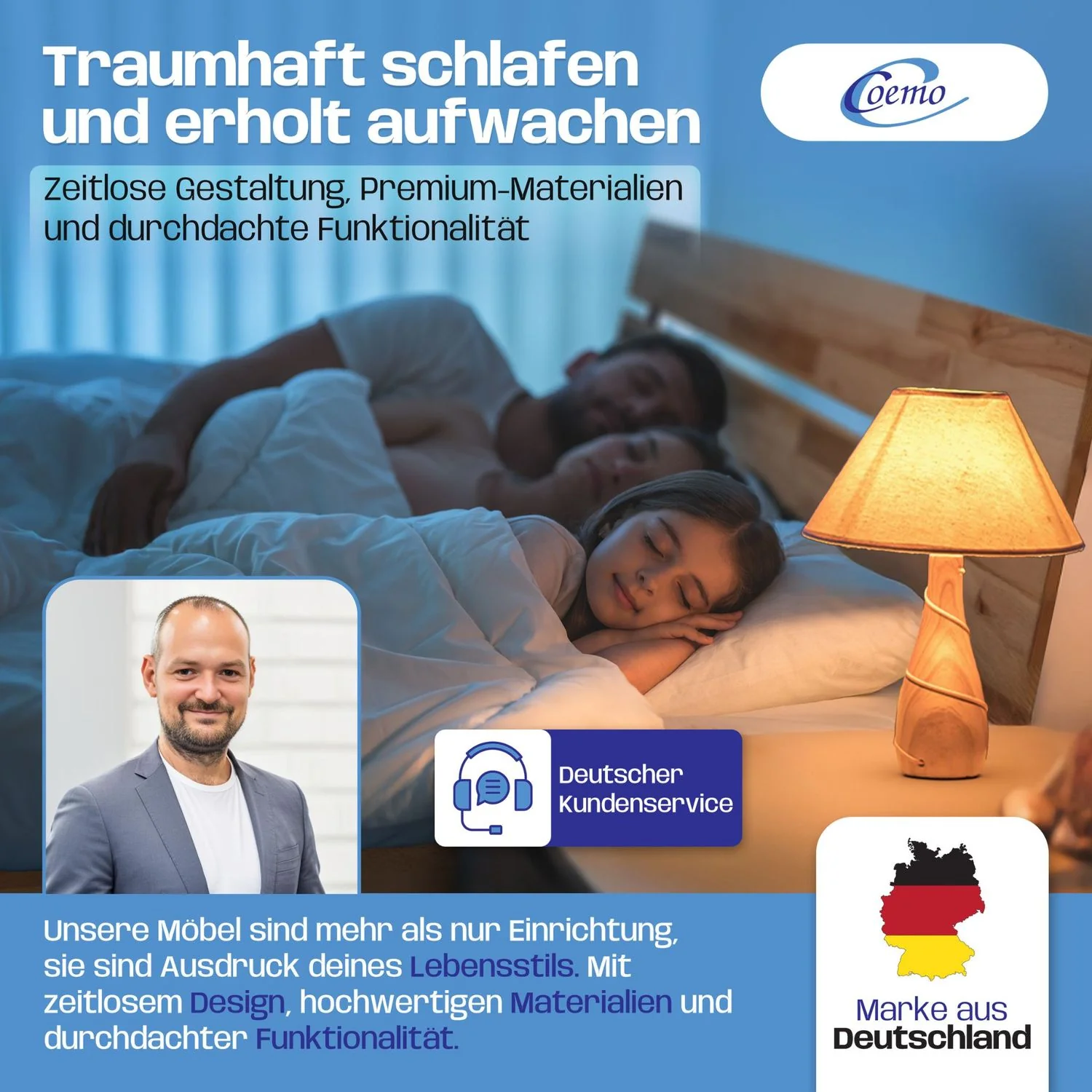 Bett Massivholz Leah Buche massiv - Image 17