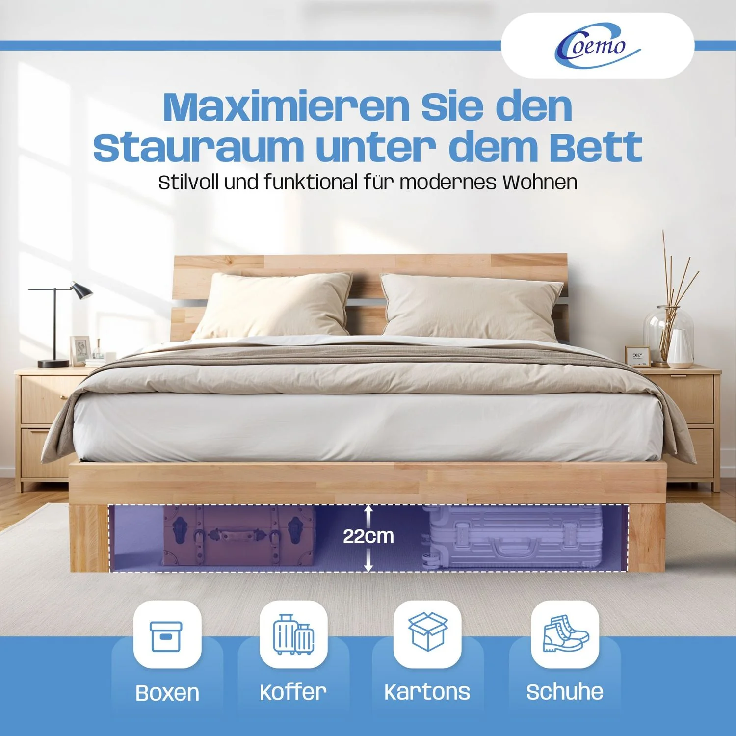 Bett Massivholz Leah Buche massiv - Image 7