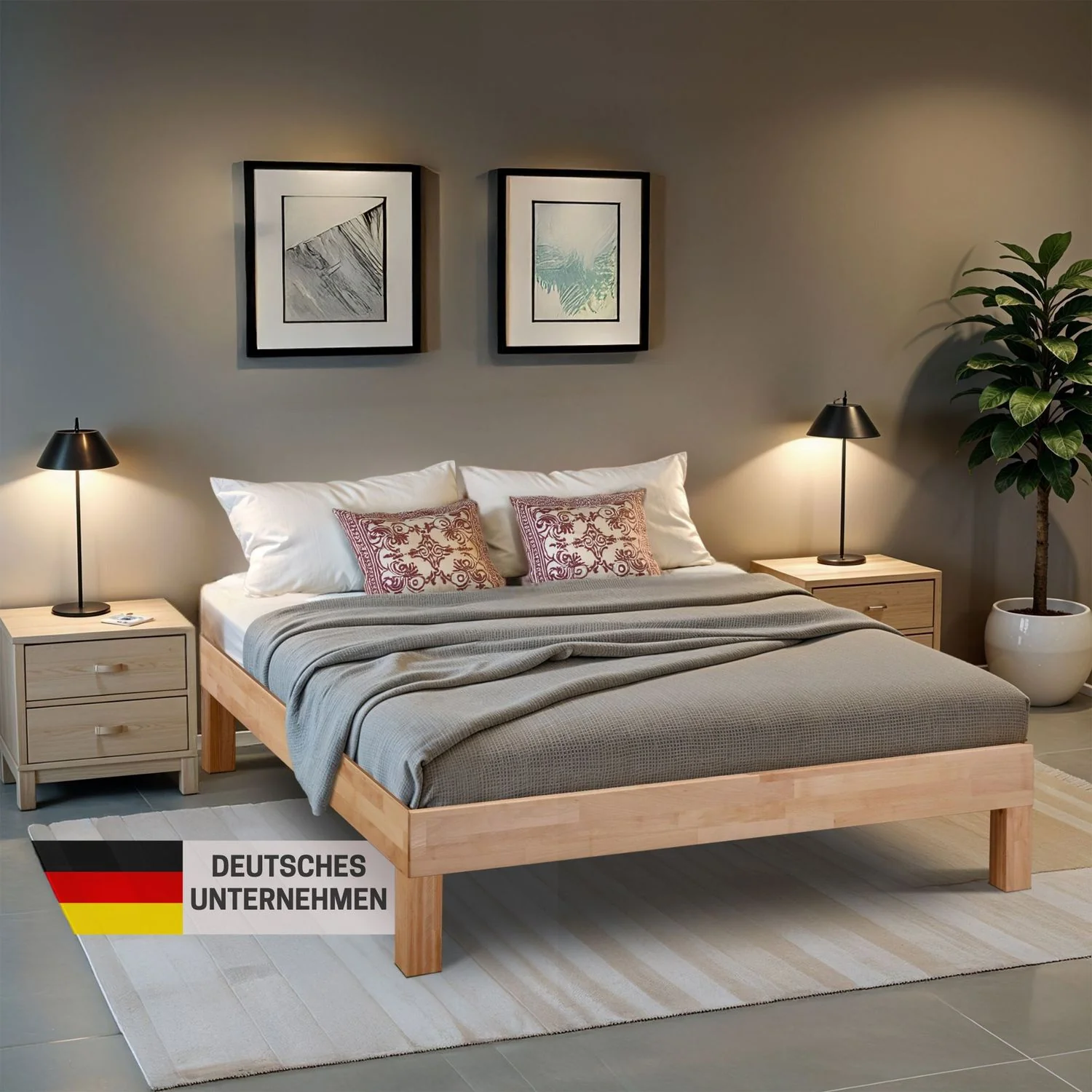 Bett Massivholz Leah Buche massiv - Image 9