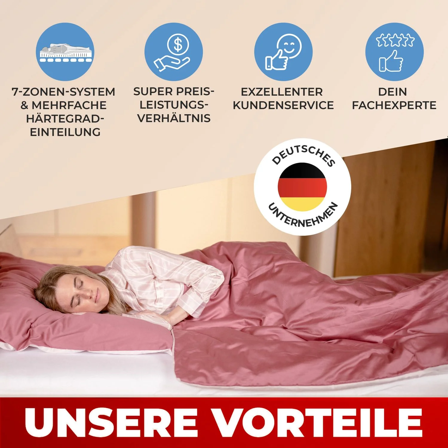 Coemo 2 Stk. Lattenrost RUBY Härtegrad verstellbar 28 Leisten 7 Zonen - Image 38