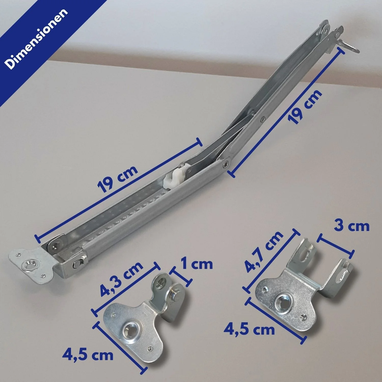 Coemo 2 Stk Scharniere Kopfteilverstellung inkl. 4 Schrauben & Montagematerial - Einfache & Präzise Anpassung für Möbel - Image 5