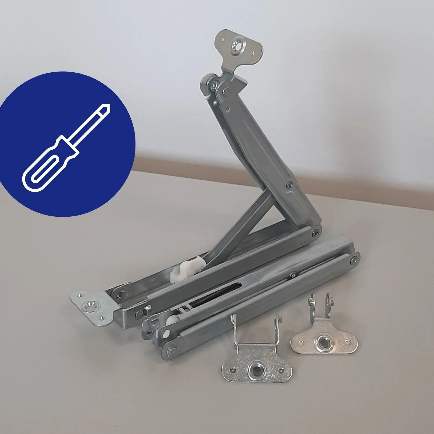 Coemo 2 Stk Scharniere Kopfteilverstellung inkl. 4 Schrauben & Montagematerial - Einfache & Präzise Anpassung für Möbel - Image 6