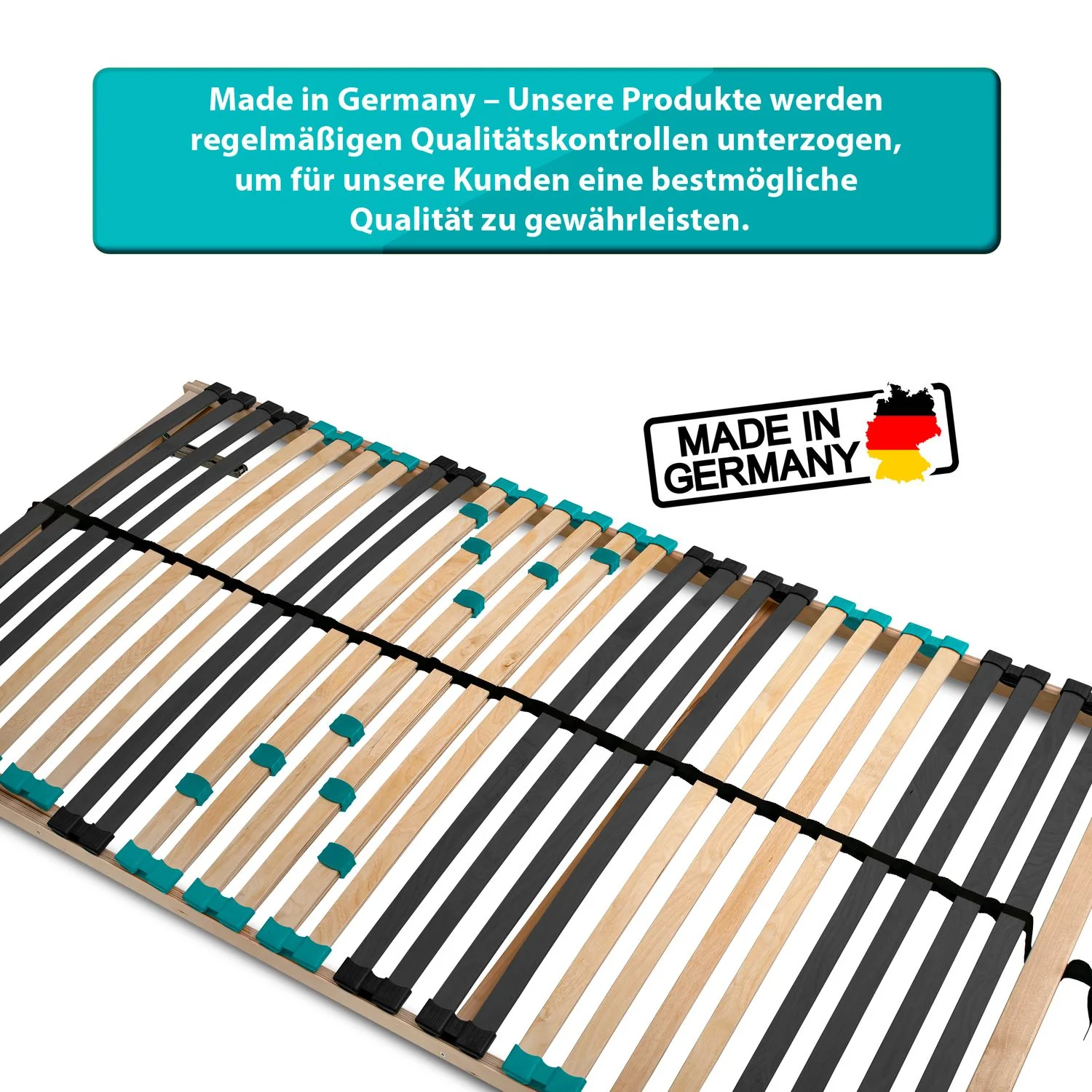 Coemo 7-Zonen Lattenrost DRÖMSON 28 Federleisten starr oder verstellbar in vielen Größen - Image 29