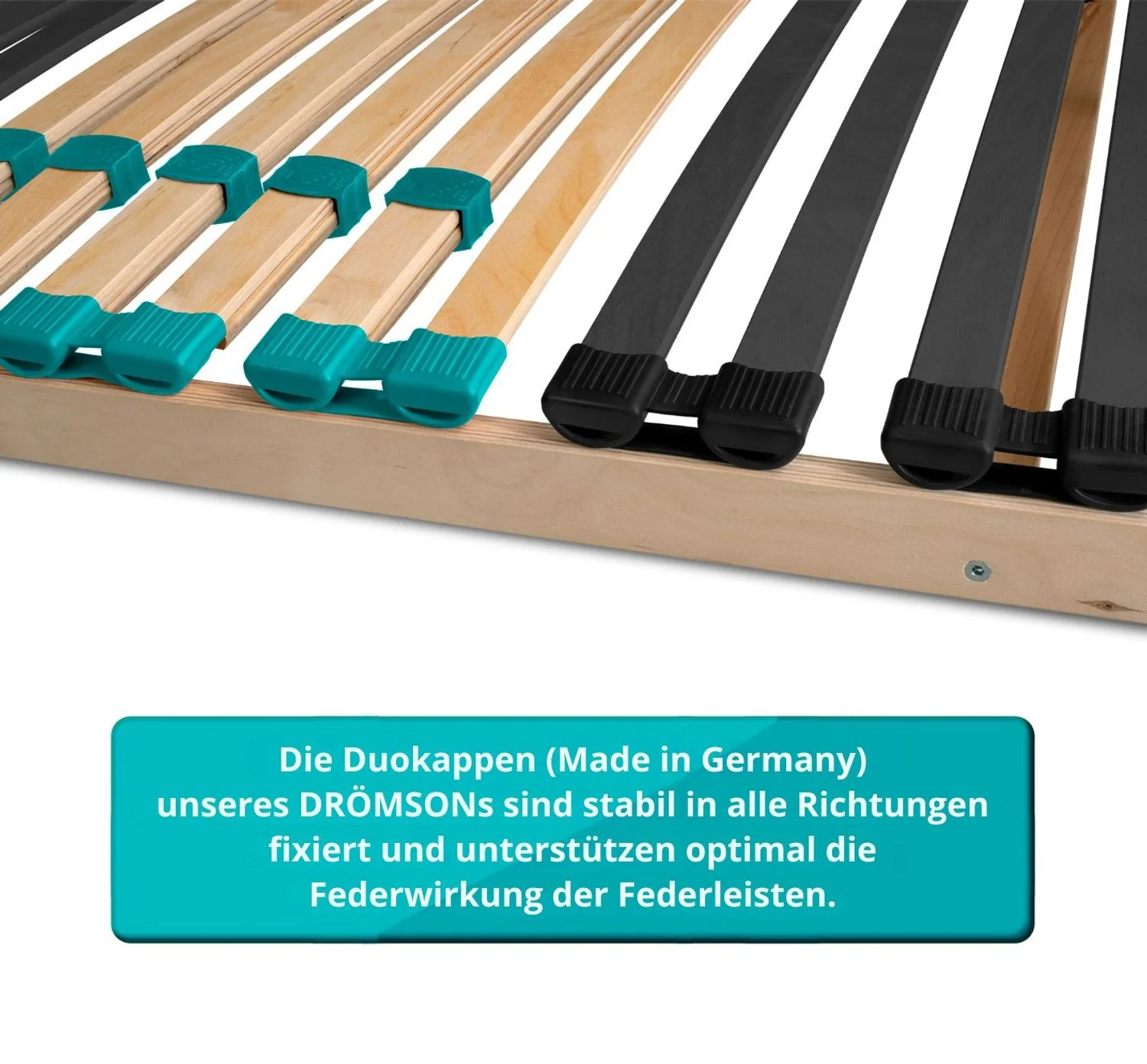 Coemo 7-Zonen Lattenrost DRÖMSON 28 Federleisten starr oder verstellbar in vielen Größen - Image 36
