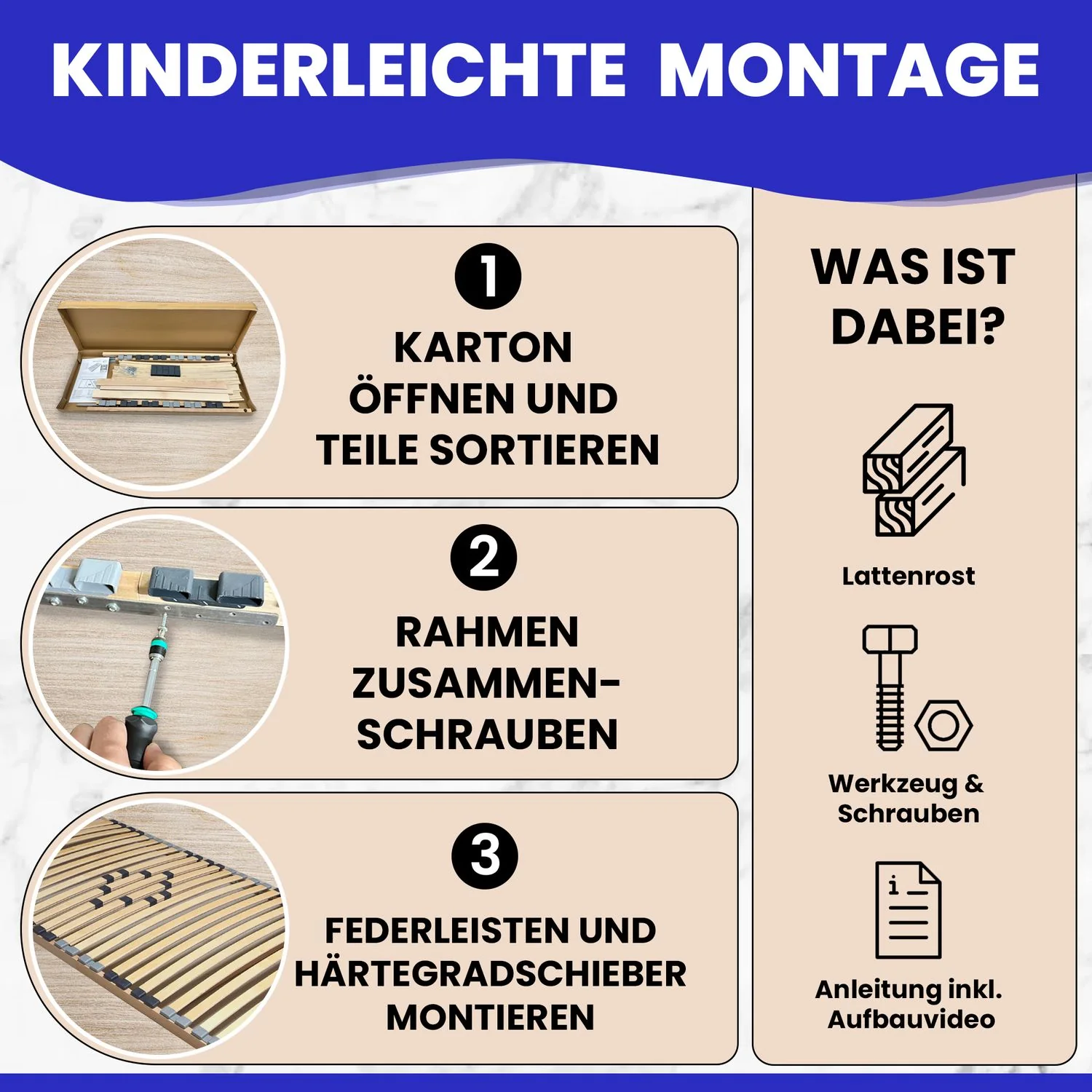 Coemo BASIC NV Lattenrost starr - nicht verstellbar Härtegrad - 7-Zonen - Image 12
