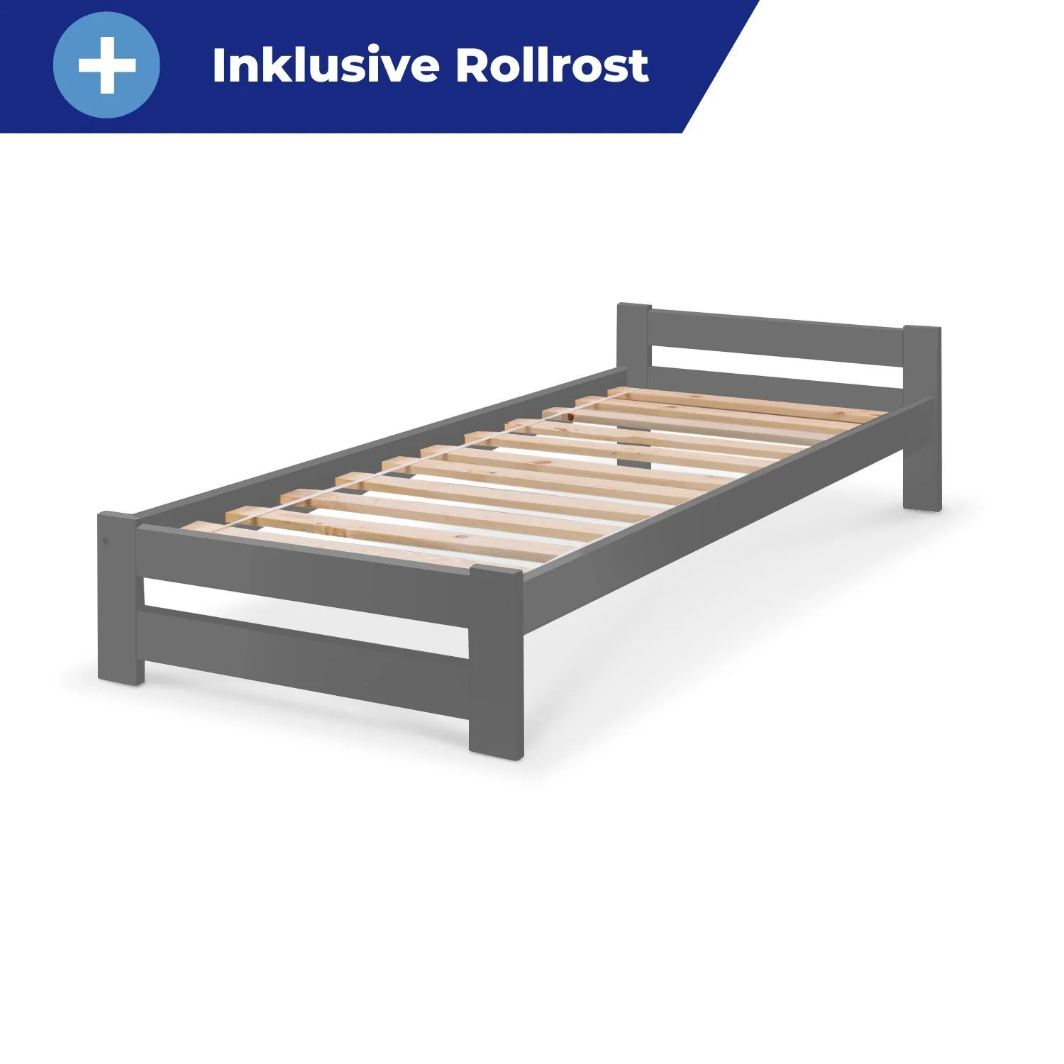 Coemo Bett Classico Holzbett Bettgestell mit Lattenrost Massivholz Kiefer - Image 51