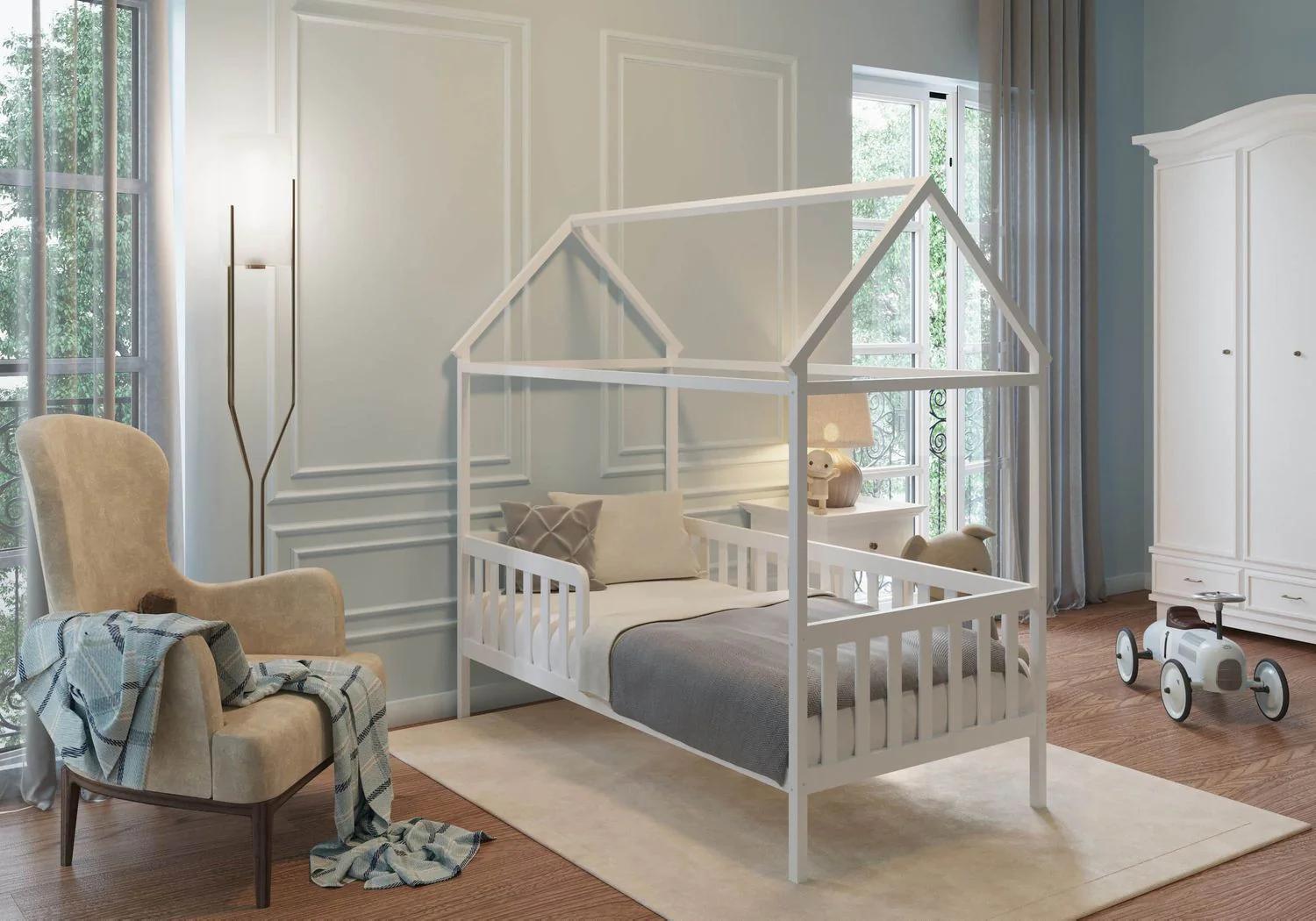 Coemo Hausbett HOME mit Lattenrost, Rausfallschutz 2 Größen - Image 5