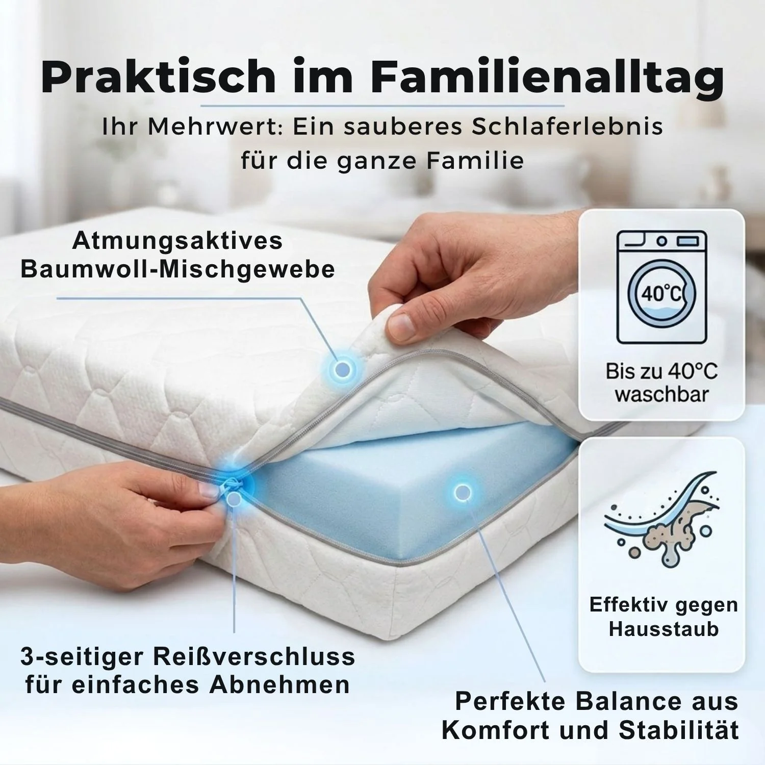 Coemo Kindermatratze Somi 7 Zonen - Jugendmatratze Wendematratze H2 und H3 - Image 4