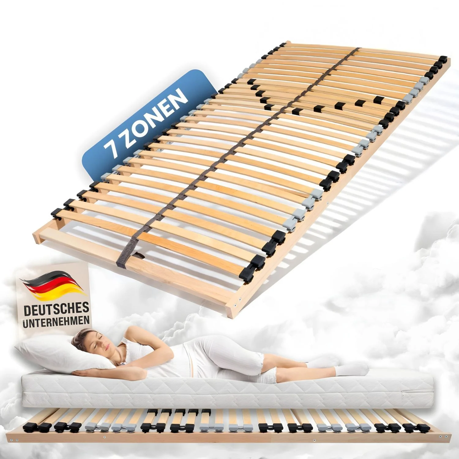 Coemo Lattenrost ERGO NV Starr mit 28 Leisten Mittelzonenverstellung, 7-Zonen - Image 86