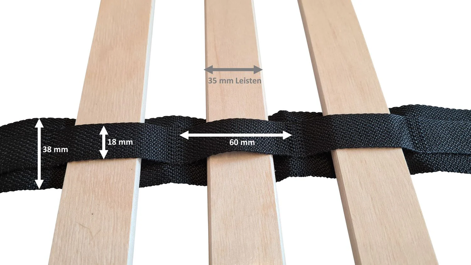 Coemo Mittelgurt Gurtband Mittelband für Lattenrost mit 28 oder 42 Leisten - Image 4