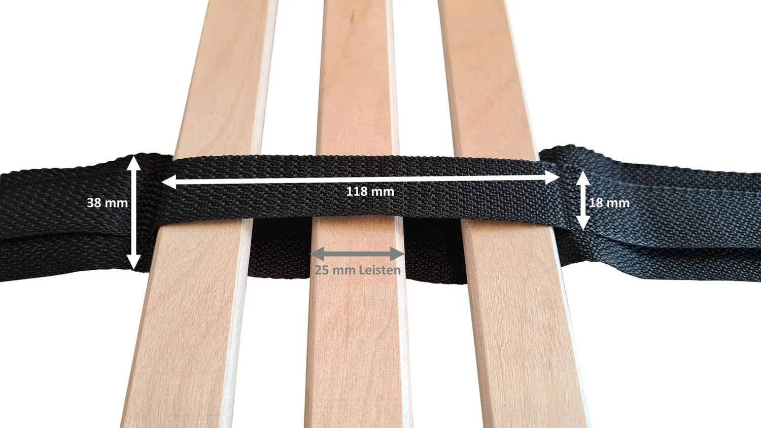 Coemo Mittelgurt Gurtband Mittelband für Lattenrost mit 28 oder 42 Leisten - Image 6