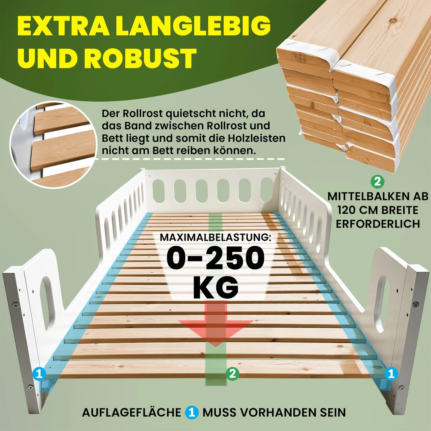 Coemo Rollrost Romo 15 - 22 Leisten Nordische Kiefer - Image 3
