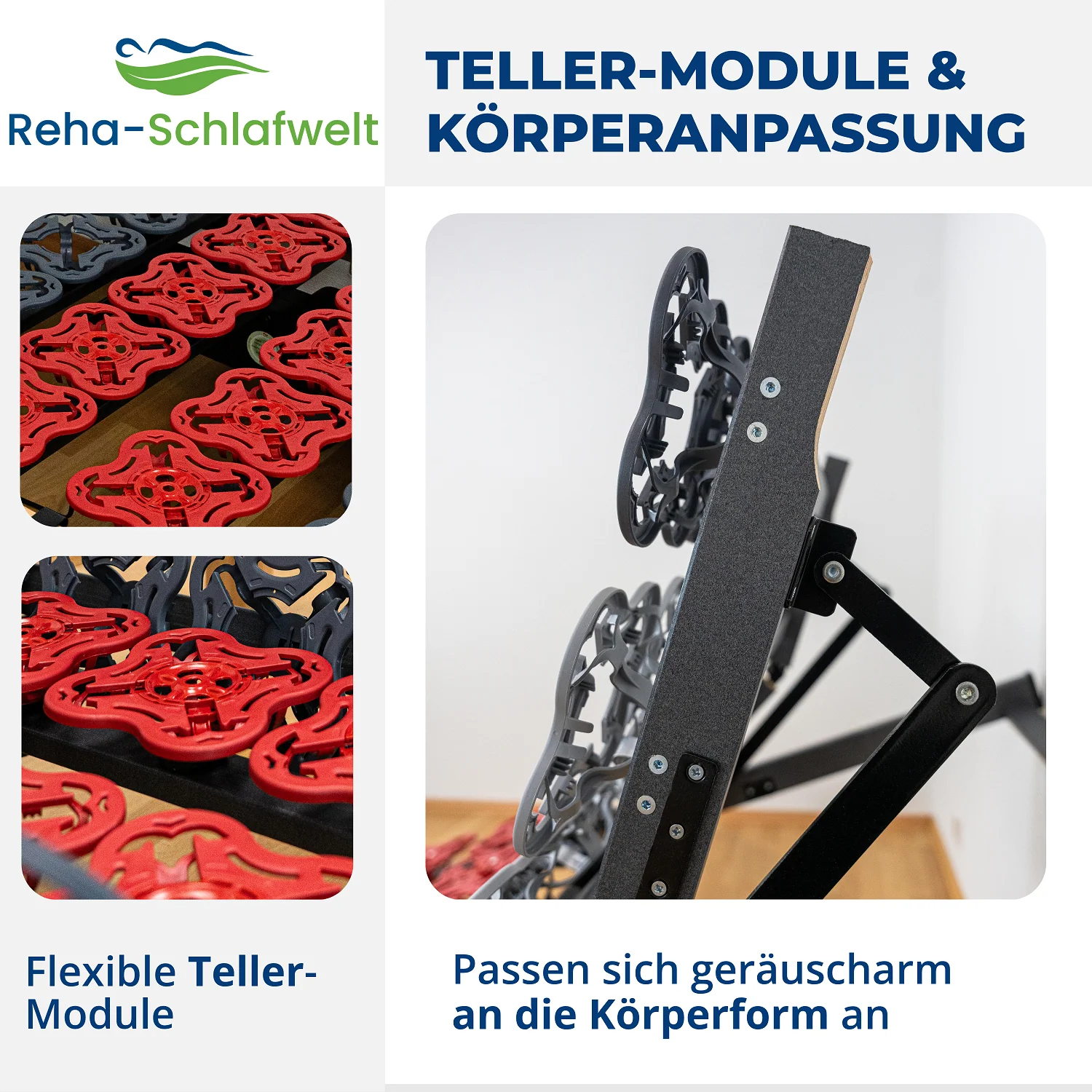 Reha-Schlafwelt Tellerlattenrost AEROBALANCE KF mit Motor Lattenrost elektrisch verstellbar fertig montiert - Image 3